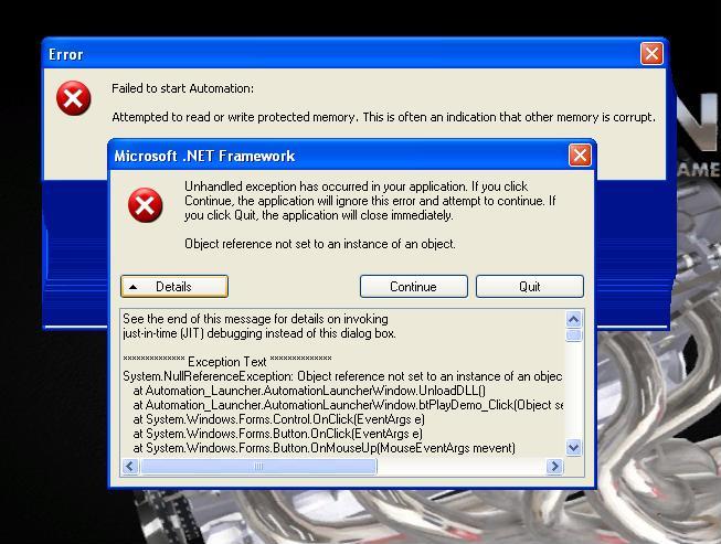 Automation error.JPG